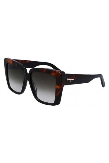 SALVATORE FERRAGAMO Sf268s Lunettes de Soleil, Rose Gold/Tortoise, 62 Femme