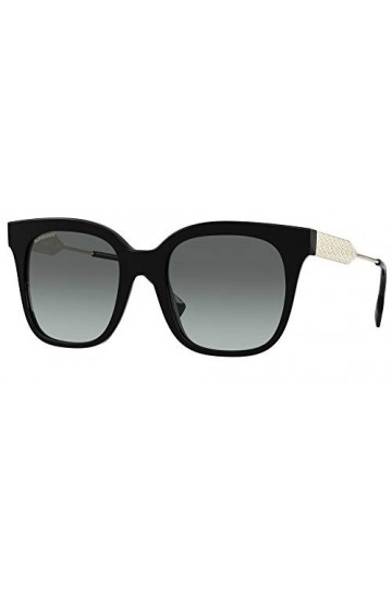 BURBERRY Lunettes de Soleil EVELYN BE 4328 Black/Grey Shaded 52/20/140 femme