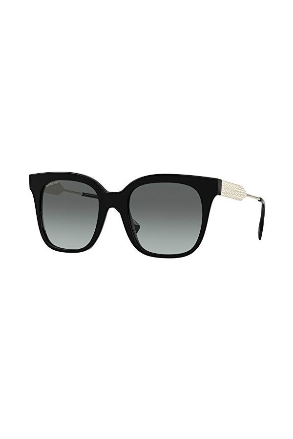 BURBERRY Lunettes de Soleil EVELYN BE 4328 Black/Grey Shaded 52/20/140 femme