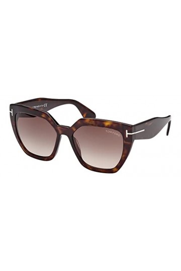 Tom Ford Lunettes de Soleil PHOEBE FT 0939 Dark Havana Gold/Roviex Shaded 56/17/140 femme