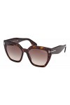 Tom Ford Lunettes de Soleil PHOEBE FT 0939 Dark Havana Gold/Roviex Shaded 56/17/140 femme