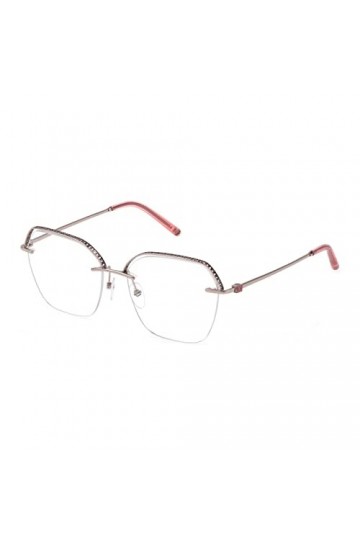 Escada Vesd63 Lunettes de Soleil, Shiny Red Gold W/Coloured Parts, 53 Femme