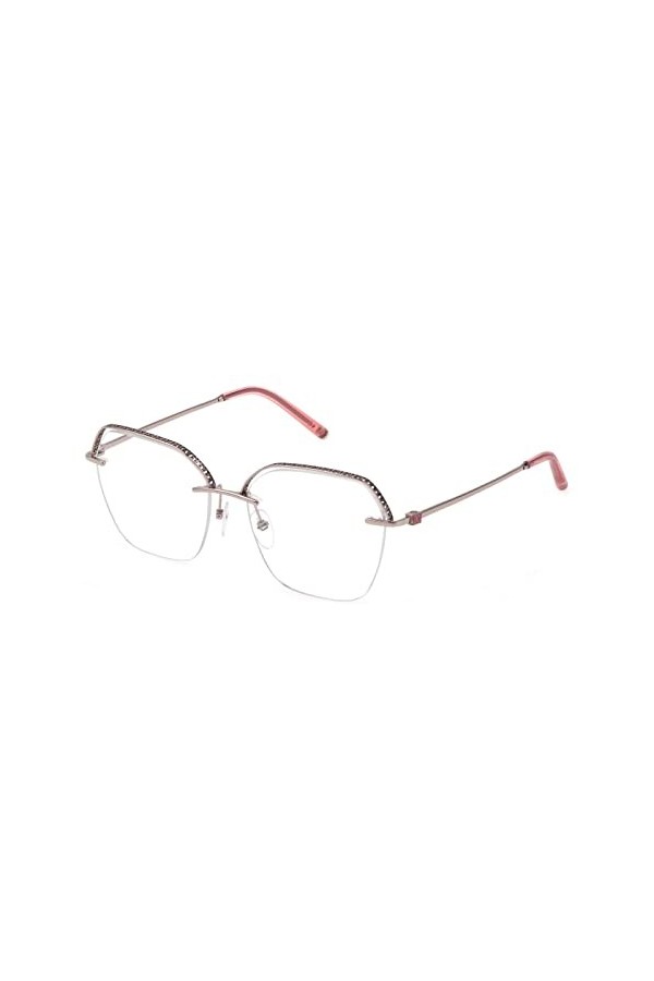Escada Vesd63 Lunettes de Soleil, Shiny Red Gold W/Coloured Parts, 53 Femme
