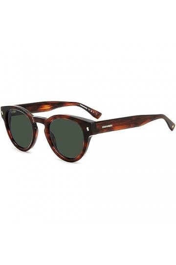 Dsquared D2 0077/s Sunglasses, EX4/QT Brown Horn, 48 Unisex