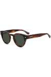 Dsquared D2 0077/s Sunglasses, EX4/QT Brown Horn, 48 Unisex
