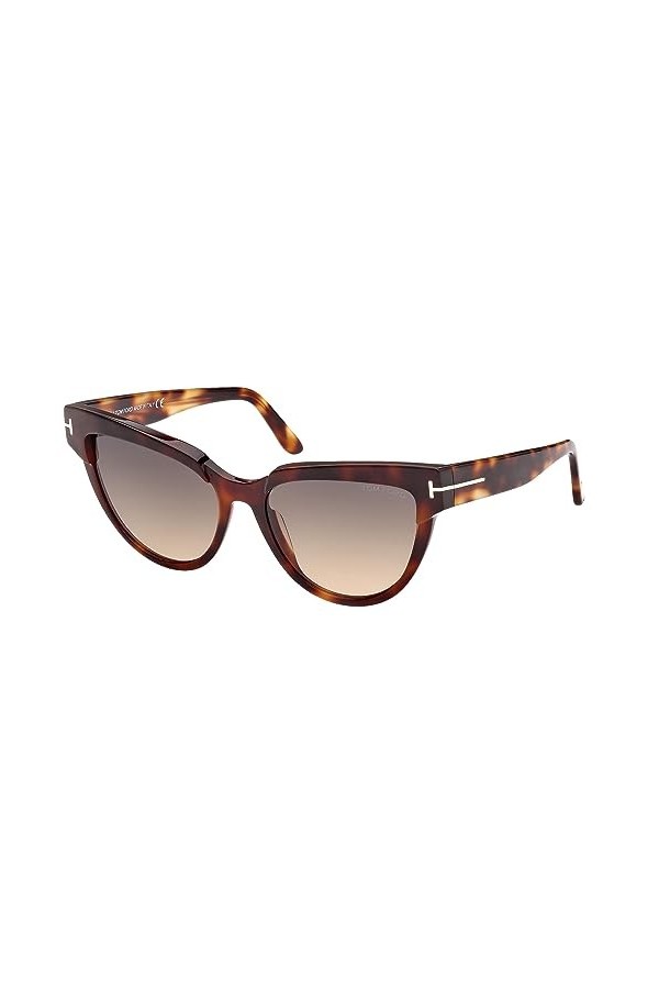 Tom Ford Lunettes de Soleil NADINE FT 0941 Havana/Grey Shaded 57/18/140 femme