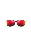 Maui Jim Kaupo Gap, Lunettes de Soleil Femme, Tortue Rouge/Noire, Lave hawaïenne, M