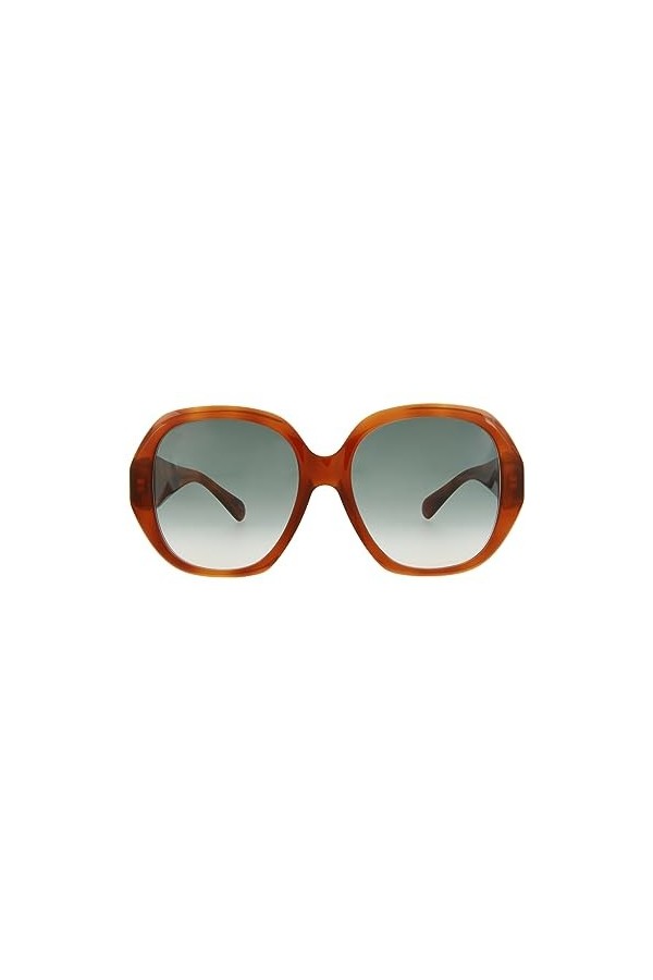 Gucci Lunettes de Soleil GG0796S Brown/Green Shaded 56/18/140 femme