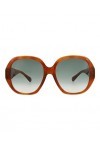 Gucci Lunettes de Soleil GG0796S Brown/Green Shaded 56/18/140 femme