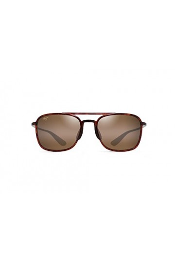 Maui Jim Lunettes de soleil unisexe Keokea avec verres polarisés brevetés, Tortue/Hcl Bronze Polarisé, Medium