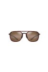 Maui Jim Lunettes de soleil unisexe Keokea avec verres polarisés brevetés, Tortue/Hcl Bronze Polarisé, Medium