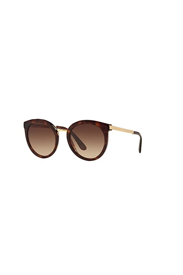 Dolce & Gabbana 0DG4268 502/13 52 Montures de Lunettes, Marron Havana/Browngradient , Femme