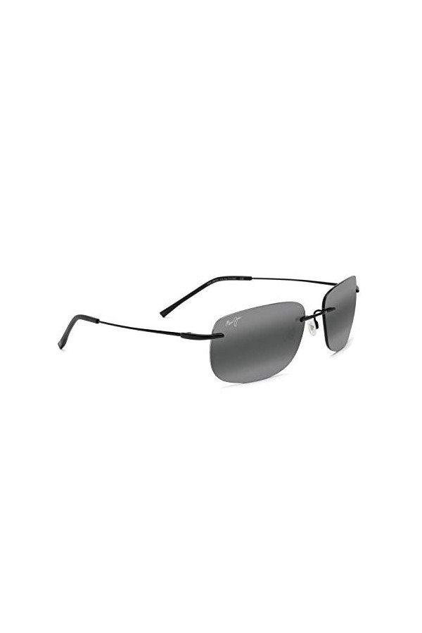 Maui Jim Ohai Lunettes de soleil sans monture, Gloss Black