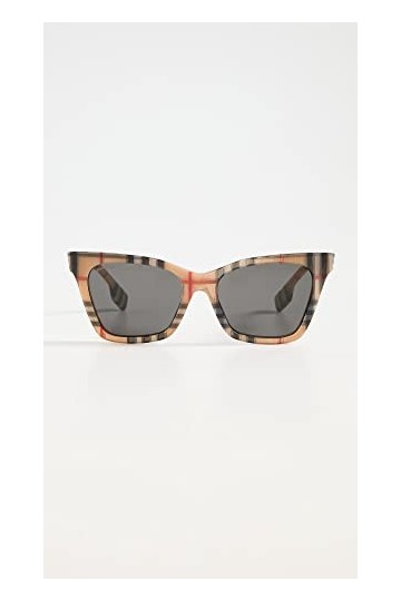 BURBERRY Lunettes de Soleil ELSA BE 4346 Vintage Check/Grey 53/17/140 femme