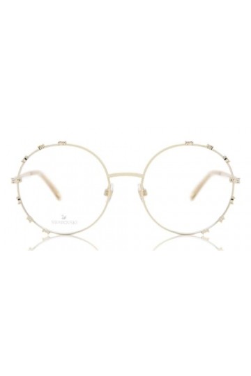 SWAROVSKI SK5380 Lunettes de Soleil, Shiny Deep Gold, 57 Femme