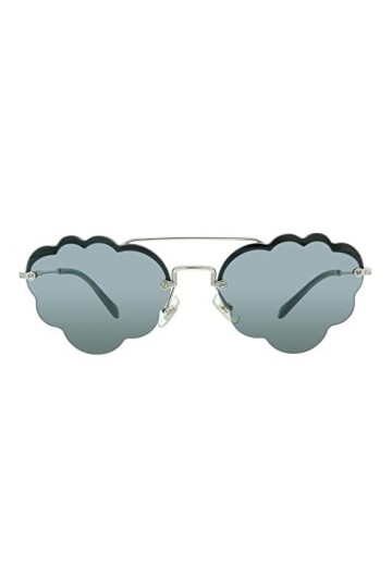 Miu Miu 0MU 57US Lunettes de Soleil, Plateado, 58 Femme