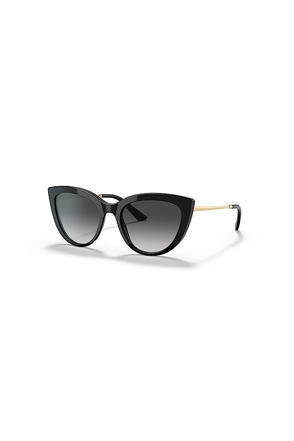 Lunettes de Soleil Dolce & Gabbana DG 4408 Black/Grey Shaded 54/19/145 femme