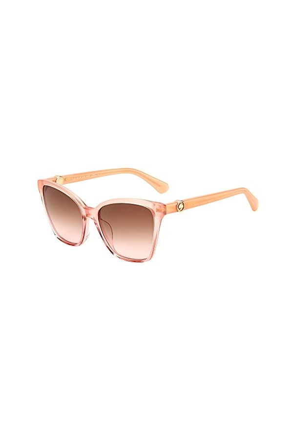 Kate Spade Amiyah/G/S Sunglasses, Peach, 56 Unisex
