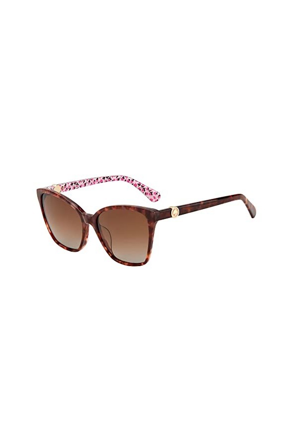 Kate Spade Amiyah/G/S Sunglasses, Peach, 56 Unisex