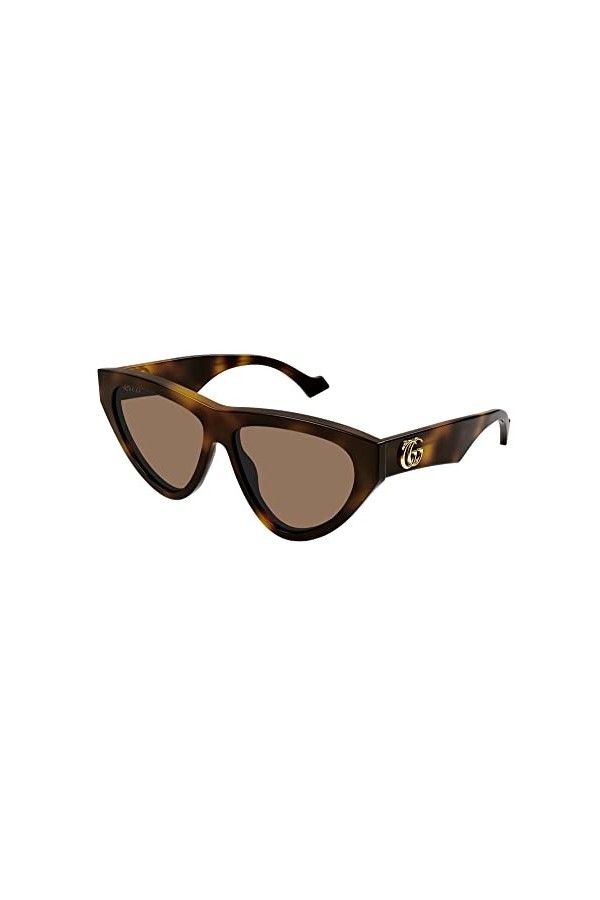Gucci Lunettes de Soleil GG1333S Havana/Brown 58/14/145 femme