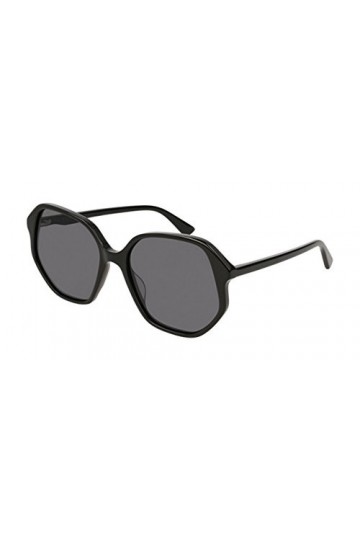 Gucci GG0258S-001 Lunettes de Soleil, Noir, 56.0 Femme