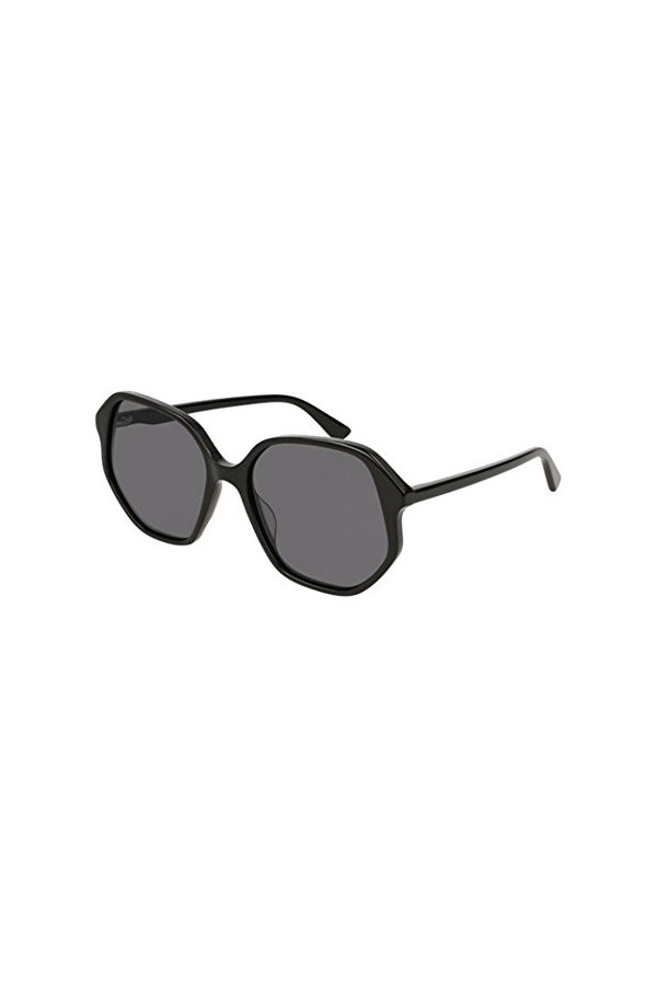 Gucci GG0258S-001 Lunettes de Soleil, Noir, 56.0 Femme