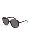 Gucci GG0258S-001 Lunettes de Soleil, Noir, 56.0 Femme