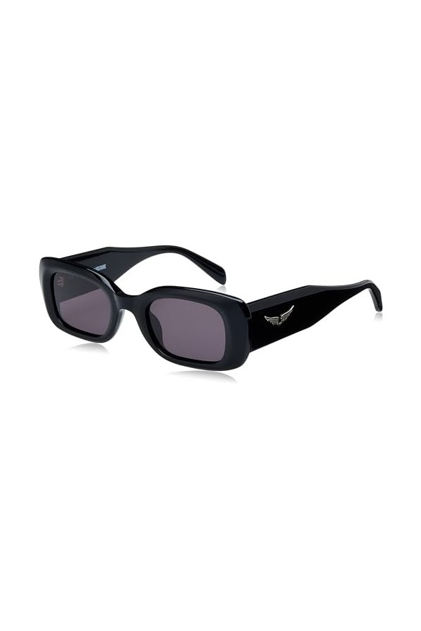 Zadig & Voltaire Sunglasses Szv372 Zadig&Voltaire Shiny Black 49/23/140 Femme Lunettes de Soleil, Noir Brillant