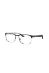 Ray-Ban 0RX 8416 2916 55 Lunettes de Soleil, Gris Gunmetal/Matte Black , Homme