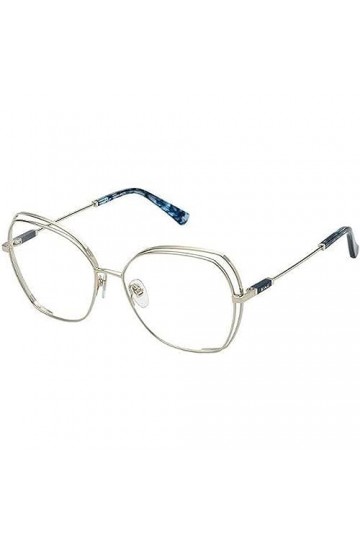 Nina Ricci Vnr311 Lunettes de Soleil, Or Clair Brillant, 55 Femme