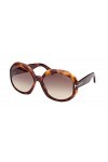 Tom Ford Lunettes de Soleil GEORGIA-02 FT 1011 Dark Havana/Smoke Shaded 62/17/135 femme