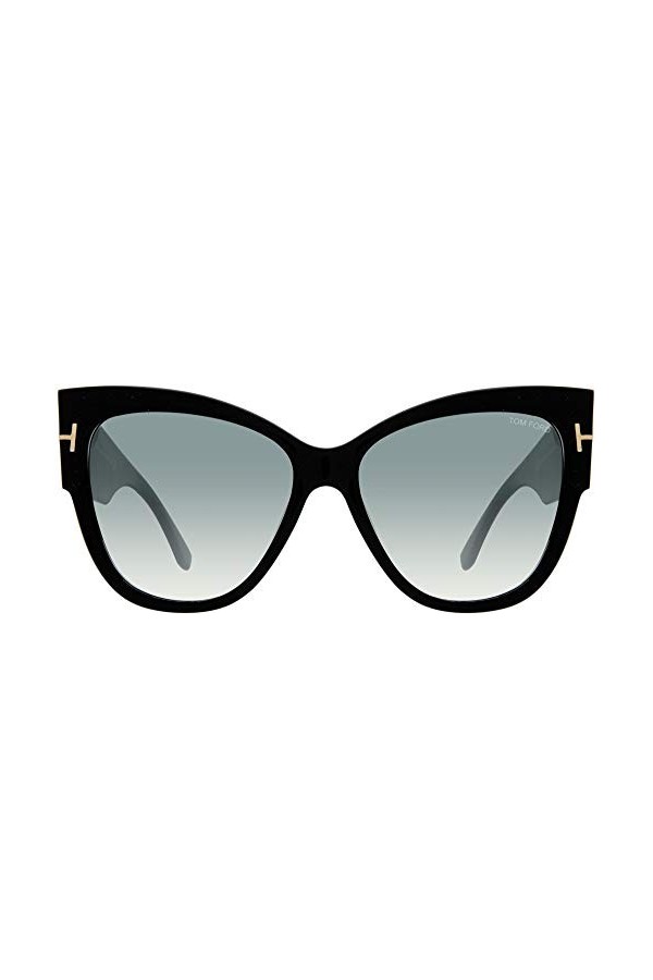 Tom Ford FT0371 01B 57 Montures de Lunettes, Noir Nero Lucido/Fumo Grad , Femme