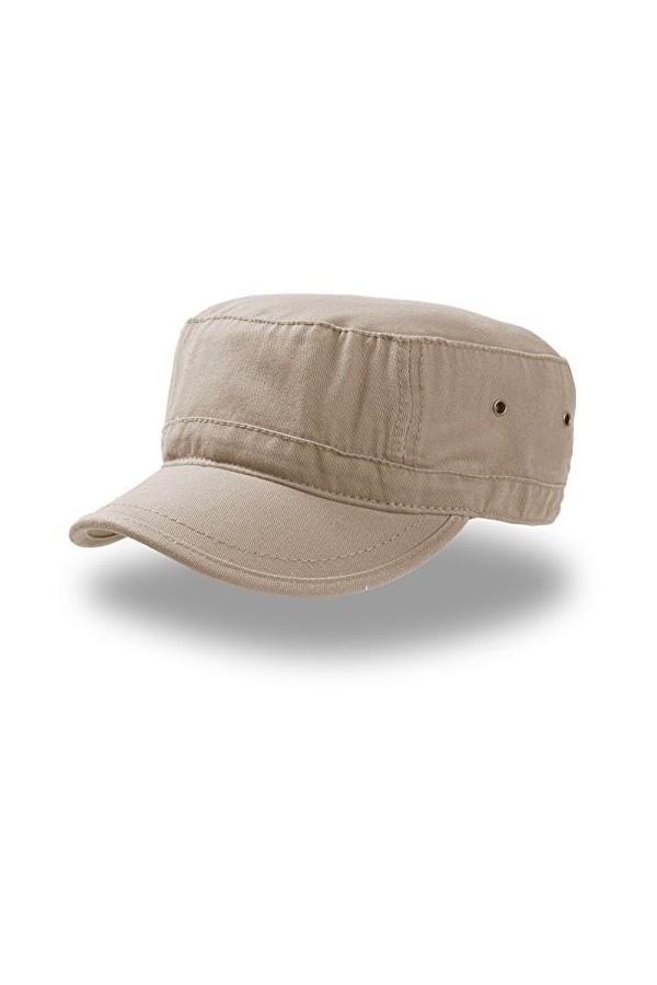 Urban Basic Casquette Army Havanna Coton Cuba Boucle en métal Small Noir