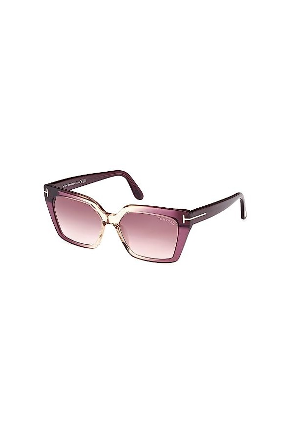 Tom Ford Lunettes de Soleil WINONA FT 1030 Violet Shaded/Burgundy Shaded 53/15/140 femme