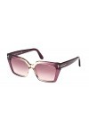 Tom Ford Lunettes de Soleil WINONA FT 1030 Violet Shaded/Burgundy Shaded 53/15/140 femme