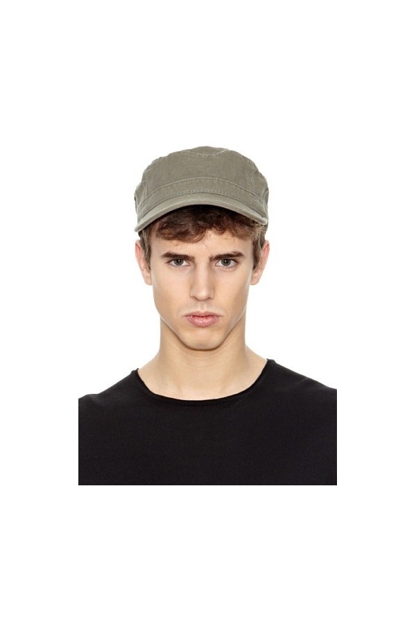 Urban Basic Casquette Army Havanna Coton Cuba Boucle en métal Small Noir
