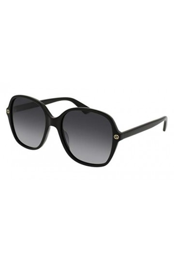 Gucci GG0092S 001 Montures de Lunettes, Noir Black/Grey , 55 Femme