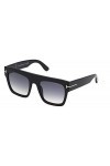 Tom Ford Lunettes de Soleil RENEE FT 0847 Shiny Black/Grey Shaded 52/21/140 femme
