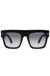 Tom Ford Lunettes de Soleil RENEE FT 0847 Shiny Black/Grey Shaded 52/21/140 femme