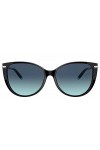 Tiffany & Co. Lunettes de Soleil TIFFANY T TF 4178 Black/Blue Shaded 57/16/140 femme