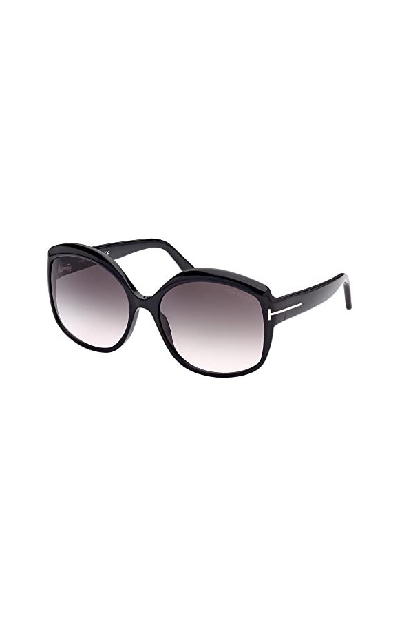 Tom Ford Lunettes de Soleil CHIARA-02 FT 0919 Shiny Black/Grey Shaded 60/17/135 femme
