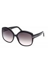 Tom Ford Lunettes de Soleil CHIARA-02 FT 0919 Shiny Black/Grey Shaded 60/17/135 femme