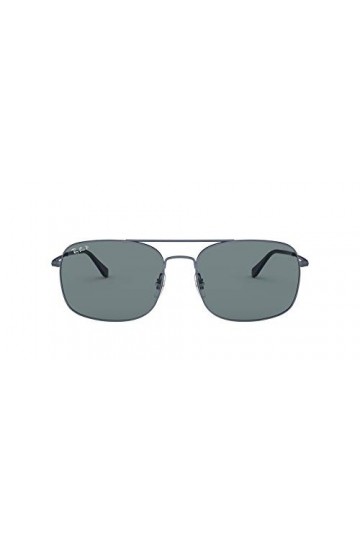Ray-Ban 0RB3611 Montures de Lunettes, Noir Matte Blue , 59.0 Mixte Adulte