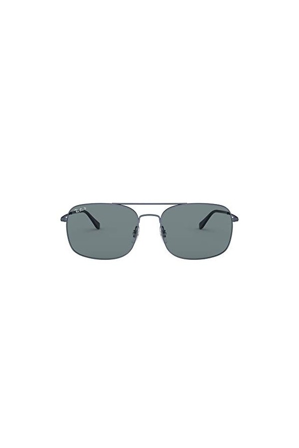 Ray-Ban 0RB3611 Montures de Lunettes, Noir Matte Blue , 59.0 Mixte Adulte