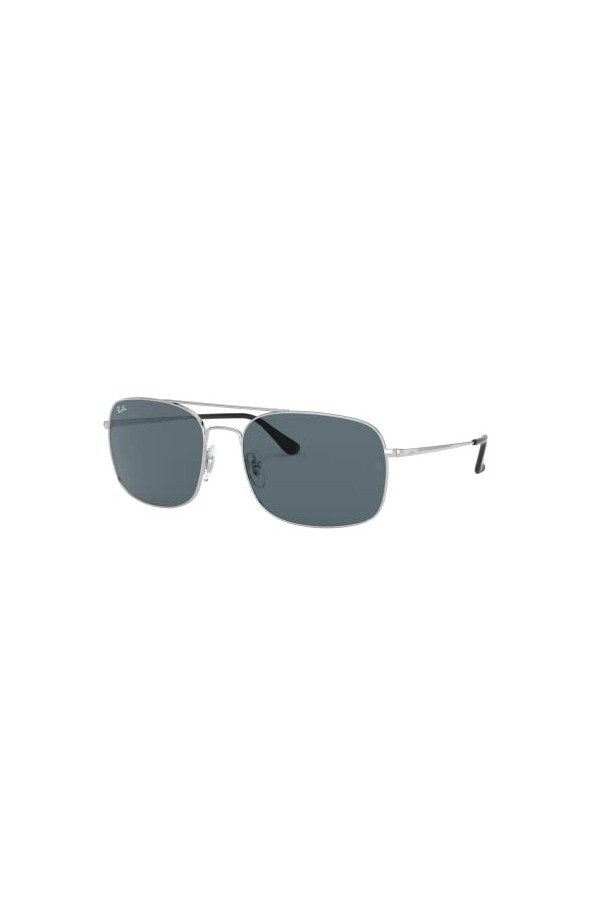 Ray-Ban 0RB3611 Montures de Lunettes, Noir Matte Blue , 59.0 Mixte Adulte