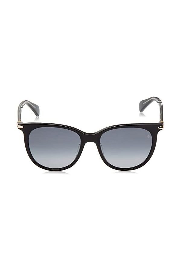 rag & bone Rnb1040/S Lunettes de Soleil, Noir, 53 Femme
