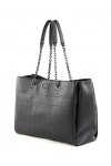 Calvin Klein Re-Lock Tote Quilt CK Black