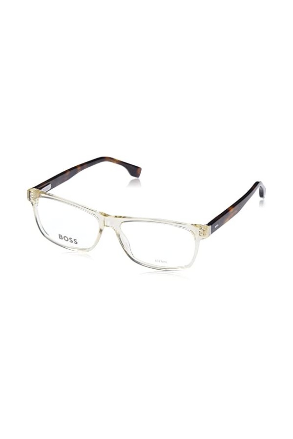 Hugo Boss Boss 1518 Sunglasses, 38I/36 Blue Horn, 58 Unisex