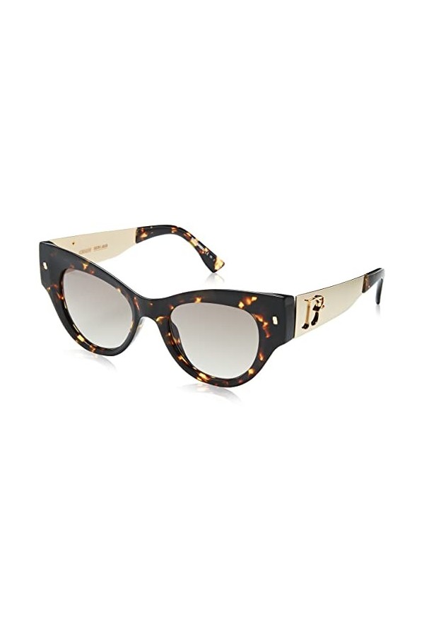 DSQUARED2 D2 0062/S Lunettes, Havana Black, 49 pour femme, Noir Havana Black 