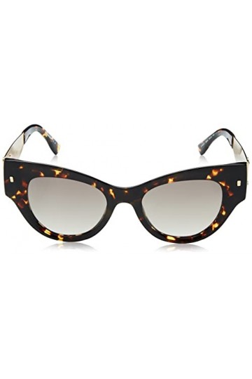 DSQUARED2 D2 0062/S Lunettes, Havana Black, 49 pour femme, Noir Havana Black 